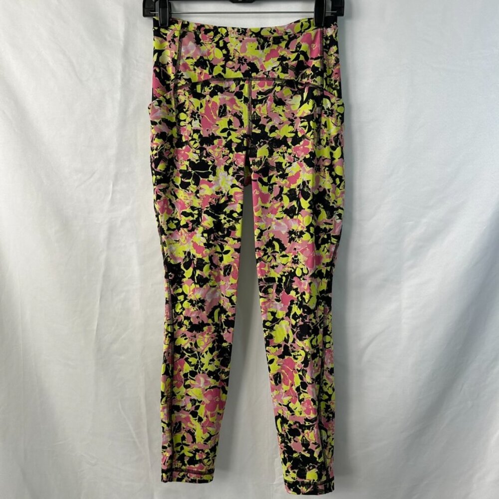 Swift Speed High Rise Tight Inflect Floral‎ Highlight Yellow Multi